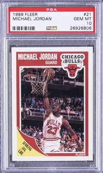 1989/90 Fleer #21 Michael Jordan – PSA GEM MT 10